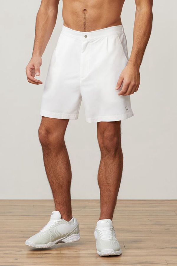 Fila Fundamental Santoro Men's Shorts - White,NZ 760-24605